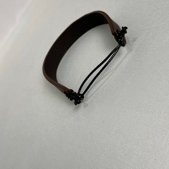 Louis Vuitton Slide Leather Bracelet Dark Brown Soft Pebble - Picture 3 of 10